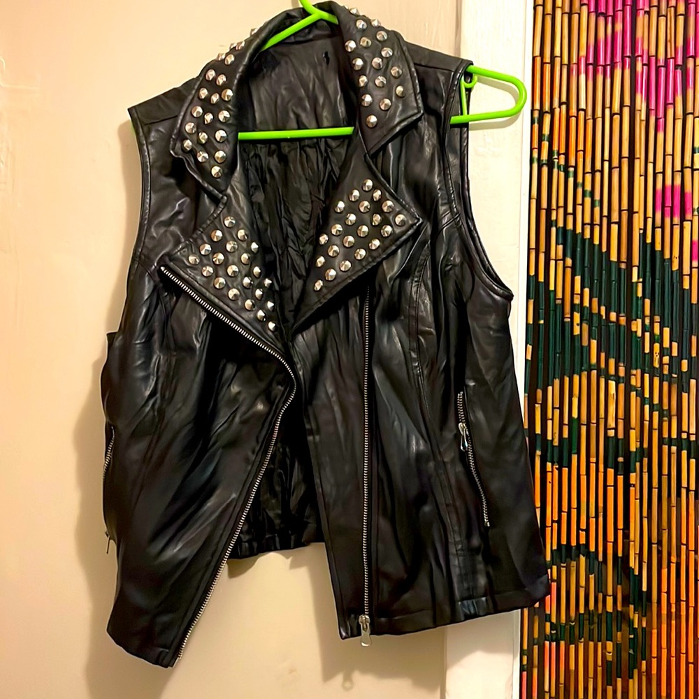 Stylish vest, motorcycle style